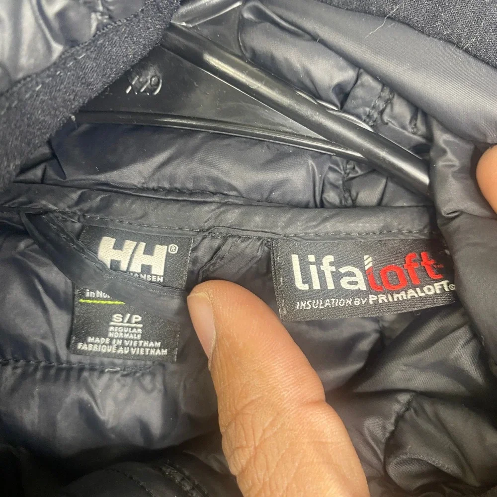 Helly Hansen Lifaloft Hybrid Insulated Jacket Black Womens Small Hooded Zip Up - Picture 5 of 10